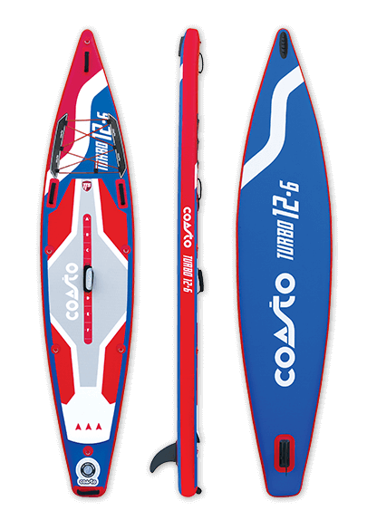 Pretekársky paddleboard Coasto Turbo 12.6. 