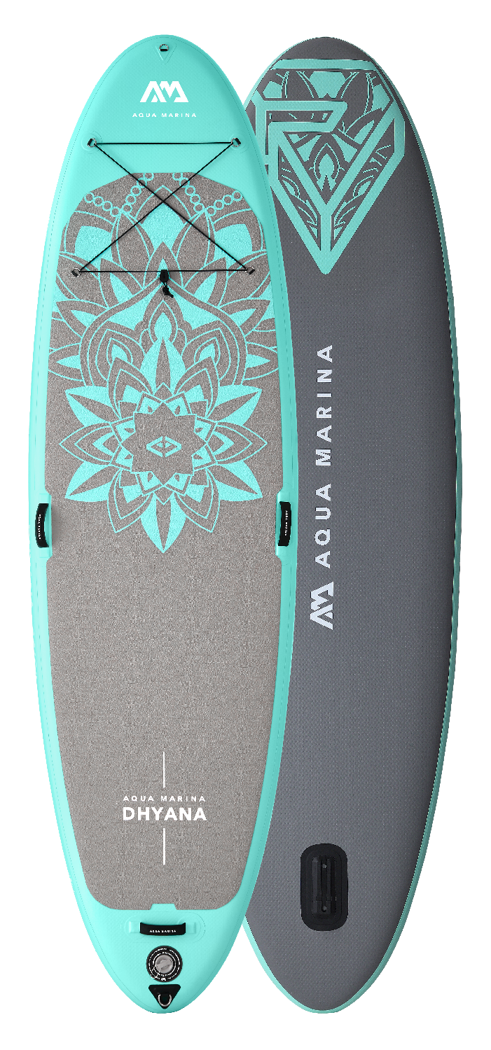 Paddleboard Aqua Marina Dhyana 11’ is meant for yoga and fitness exercising.